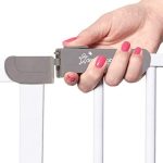 Dreambaby Ava Walk Thru Baby Safety Gate & Extension Set | Pressure Mounted Gate with Stay Open Features | Includes 2 x 3.5" Wide & 30" Tall Extensions | Fits 29.5-39.5 inch Openings - White - Image 5